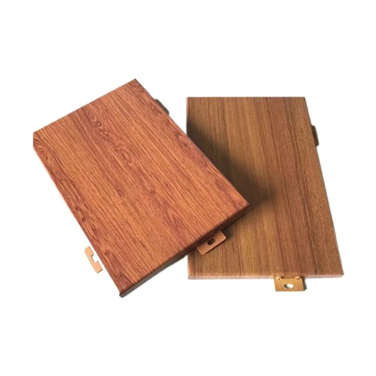 Trækornet aluminium metal vægpanel